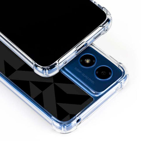 Black Geometric Moto G 5G (2024) Clear Case